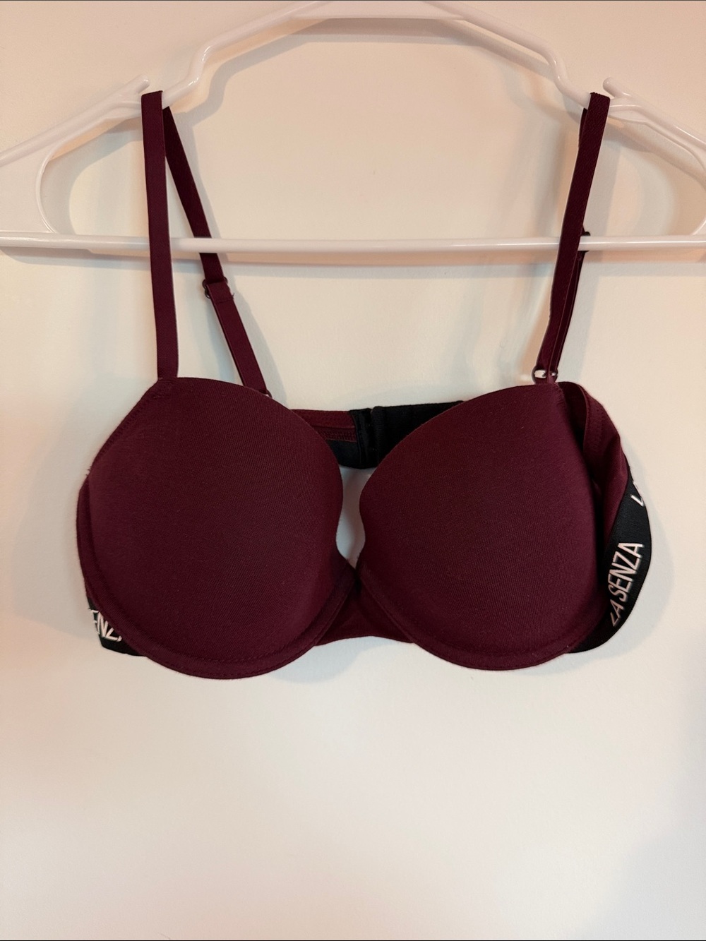 Seamless Plum Push-Up Bra with Logo La Senza